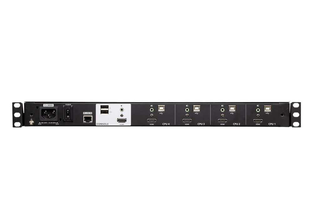 EAN 4710469345098 - ATEN CL3884NW-ATA-EG consola de rack 47 cm (18.5") Negro imagen 3