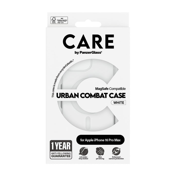 EAN 5715685004063 - PanzerGlass CARE™ by ® Urban Combat Case Transparent w. White MagSafe iPhone 16 Pro Max funda para teléfo imagen 3