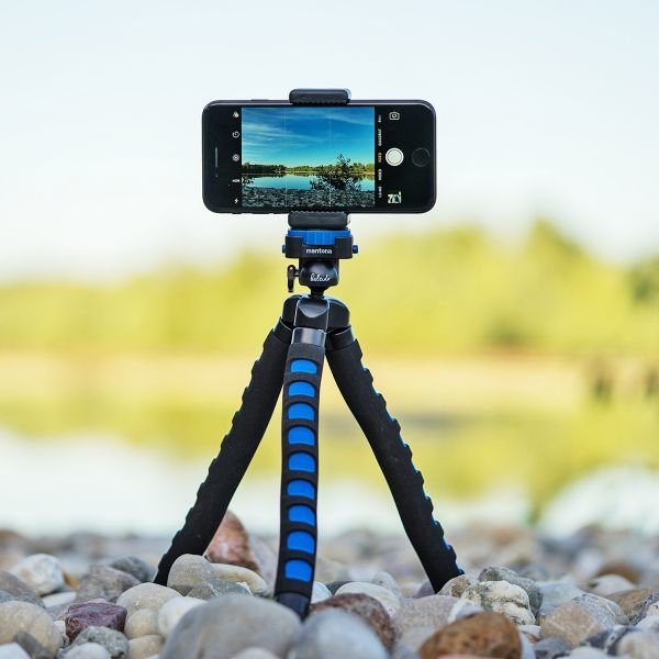 EAN 4056929213997 - Mantona 21399 tripode Digitales / cámaras de película 3 pata(s) Negro, Azul imagen 10
