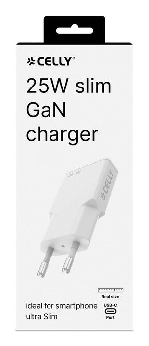 EAN 8021735220893 - Celly SLIMTC1C25W Portátil, Smartphone, Tableta Blanco Corriente alterna Carga rápida Interior imagen 5