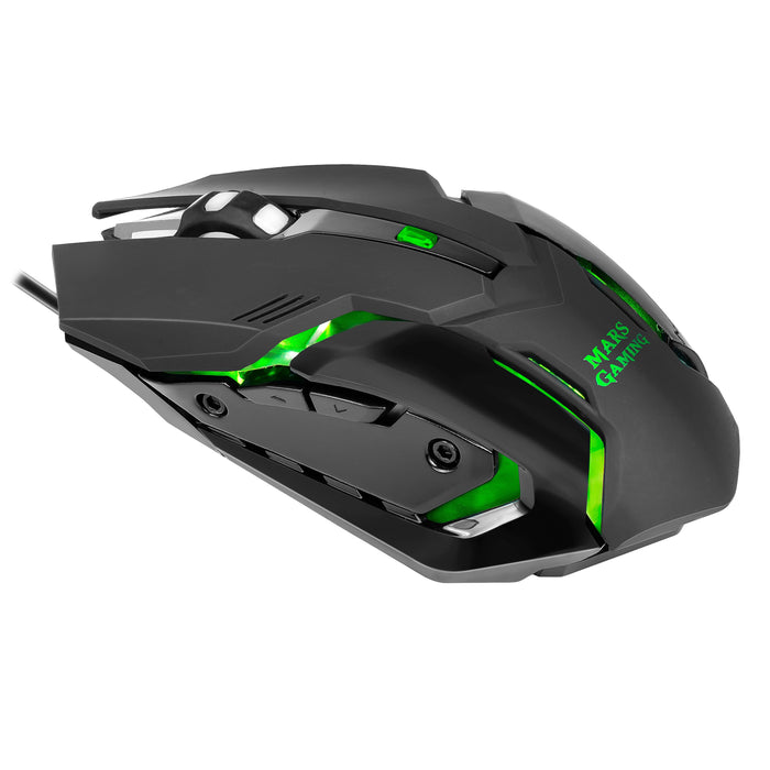 EAN 4710562759136 - Mars Gaming MCPRGB2FR teclado Ratón incluido Juego USB AZERTY Francés Negro imagen 9