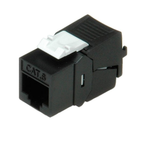 EAN 7611990170555 - ROLINE Cat.6/Class E Keystone Jack, RJ-45, unshielded, toolless, black imagen 1