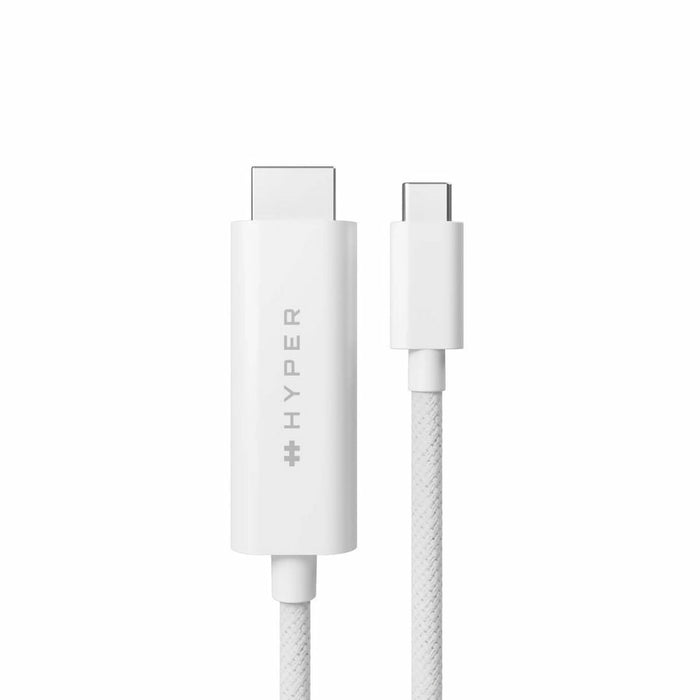 EAN 6941921149758 - HYPER HD6007WHGL cable HDMI 2,5 m USB-C HDMI tipo A (Estándar) Blanco imagen 3