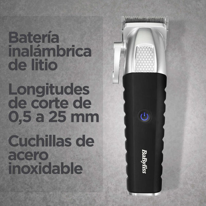 EAN 3030050194142 - BaByliss E812E cortadora de pelo y maquinilla Negro, Acero inoxidable 8 Ión de litio imagen 2