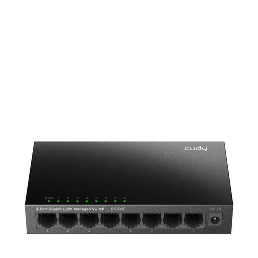 EAN 6971690794026 - Cudy 8-Port Gigabit Easy-Managed Switch, GS108E 1.0 Gestionado L2 Gigabit Ethernet (10/100/1000) Negro imagen 1