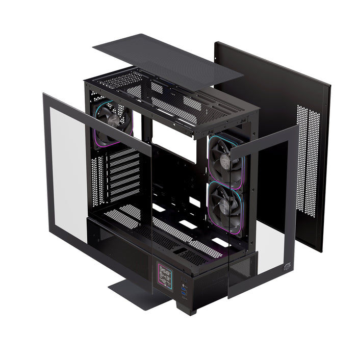 EAN 6977277360066 - Einarex EXCS-PR-51DR-B carcasa de ordenador Midi Tower Negro imagen 9