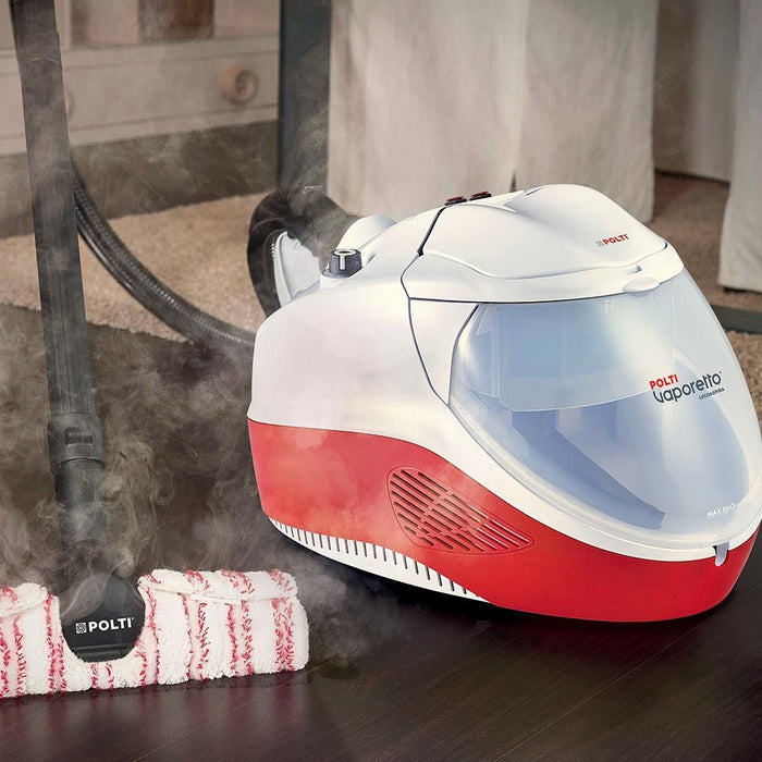 EAN 8007411010705 - Polti Vaporetto Lecoaspira FAV50 Multifloor Limpiador a vapor de cilindro 1,8 L 1350 W Rojo, Blanco imagen 4