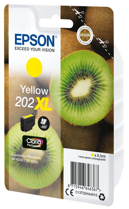 EAN 8715946646367 - Epson Kiwi 202XL cartucho de tinta 1 pieza(s) Original Alto rendimiento (XL) Amarillo imagen 2