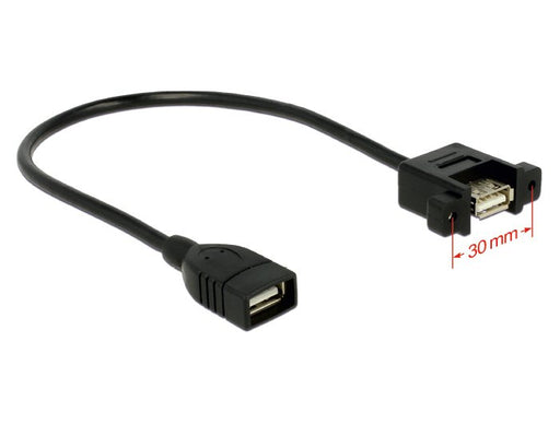 EAN 4043619851058 - DeLOCK 0.25m 2xUSB2.0-A cable USB USB 2.0 0,25 m USB A 0,48 Gbit/s Negro imagen 2