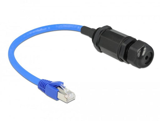 EAN 4043619668083 - DeLOCK 66808 cable de red Negro, Azul 0,25 m Cat6 SF/UTP (S-FTP) imagen 1