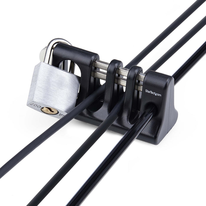 EAN 0065030901246 - StarTech.com CABLE-ORGANIZER-LOCK organizador de cables Escritorio Soporte para cables Negro imagen 6