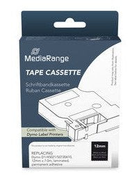 EAN 4260459618973 - MediaRange MRDY45021 cinta para impresora de etiquetas Blanco sobre negro D1 imagen 2
