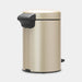 EAN 8710755304408 - Brabantia NewIcon Treteimer 3 Liter 3 L Alrededor Champán imagen 6