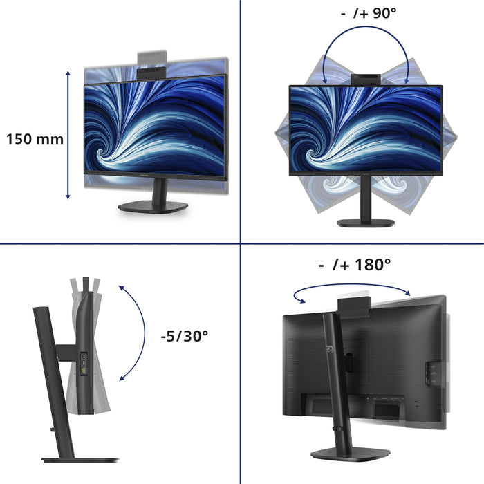 EAN 8721038006438 - Philips 3000 series 24B2N3200JH/00 pantalla para PC 60,5 cm (23.8") 1920 x 1080 Pixeles Full HD LCD Negro imagen 3