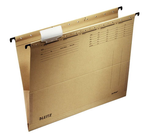 EAN 4002432406753 - Leitz ALPHA archivador colgante Cartón, Metal A4 Marrón imagen 2