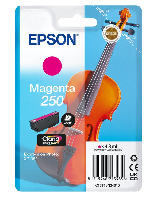 EAN 8715946743585 - Epson 250 Violin Claria Photo HD cartucho de tinta 1 pieza(s) Original Rendimiento estándar imagen 1