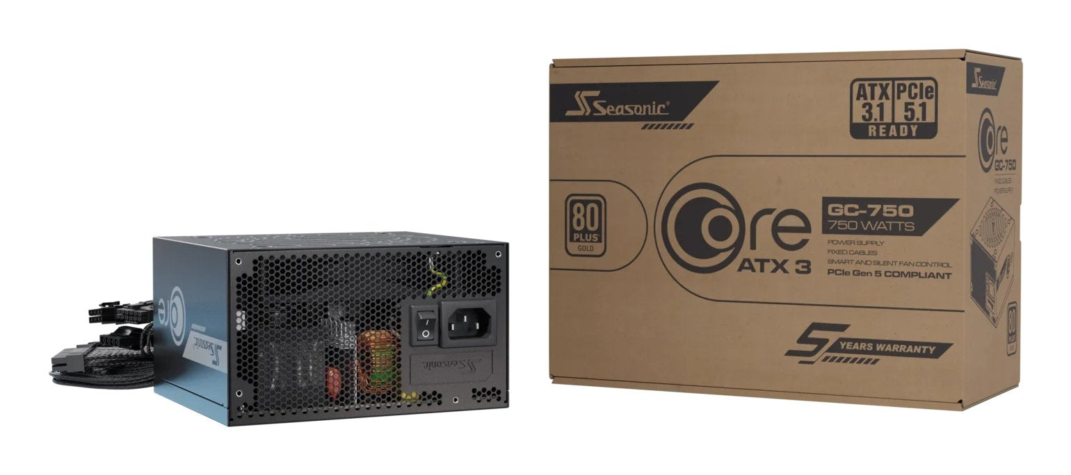 EAN 4711173879107 - Seasonic CORE GC-750 ATX 3.1 unidad de fuente de alimentación 750 W 20+4 pin ATX Negro imagen 1