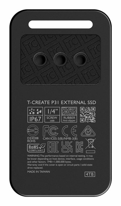 EAN 4711430802336 - Team Group P31 External SSD 2 TB USB Tipo C 3.2 Gen 2 (3.1 Gen 2) Negro imagen 2