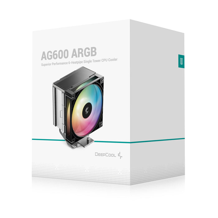 EAN 6933412730286 - DeepCool AG600 ARGB Procesador Refrigerador de aire 12 cm Negro 1 pieza(s) imagen 9