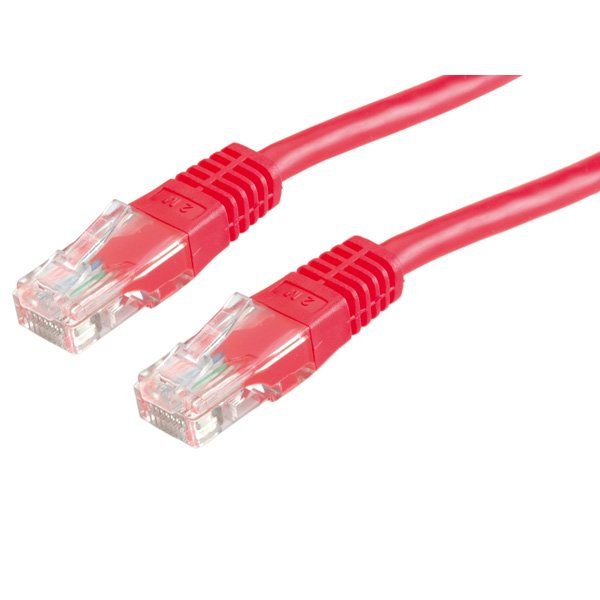EAN 7611990134670 - ROLINE 21.15.0521 cable de red Rojo 0,5 m Cat5e U/UTP (UTP) imagen 1