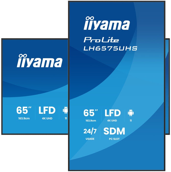 EAN 4948570125265 - iiyama LH6575UHS-B2AG pantalla de señalización Pantalla plana para señalización digital 163,8 cm (64.5")  imagen 3