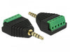 EAN 4043619659470 - DeLOCK 65947 cambiador de género para cable 3.5 mm Terminal Block Negro, Verde imagen 1
