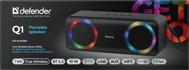 EAN 4745090820225 - Defender BEATBOX 20 Altavoz portátil estéreo Negro 20 W imagen 12