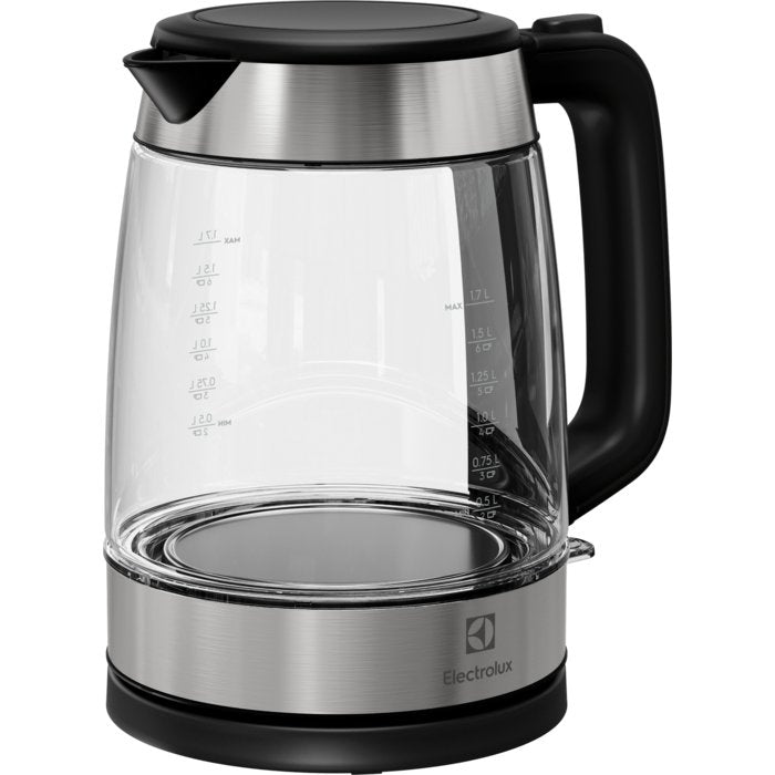 EAN 7332543789573 - Electrolux E4GK1-4GB tetera eléctrica 1,7 L 2200 W Negro, Acero inoxidable, Transparente imagen 1