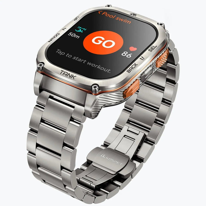 EAN 6974958251071 - KOSPET TANK M3 ULTRA 4,98 cm (1.96") AMOLED 43 mm Digital 410 x 502 Pixeles Pantalla táctil Plata GPS (sa imagen 3