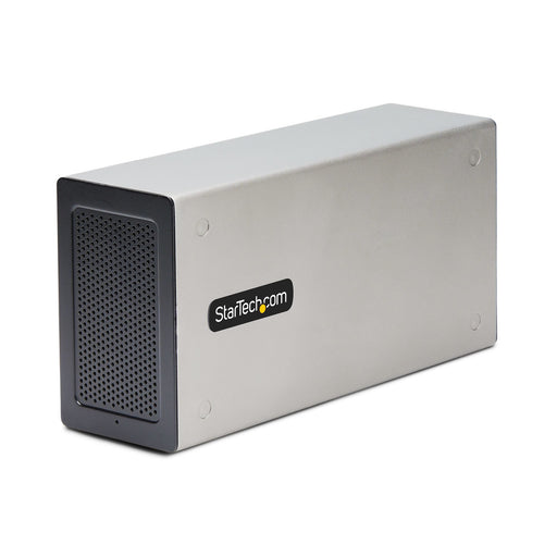 EAN 0065030895002 - StarTech.com 2TBT3-PCIE-ENCLOSURE base para portátil y replicador de puertos Alámbrico Plata imagen 1