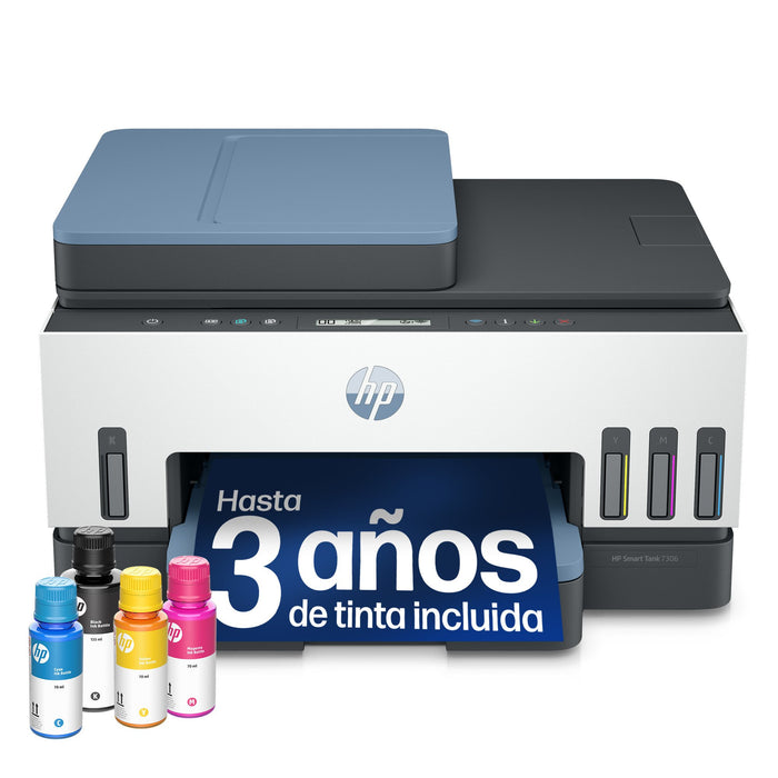 EAN 0195908302520 - HP Smart Tank 7306 All-in-One Printer Inyección de tinta térmica A4 4800 x 1200 DPI 15 ppm Wifi imagen 7