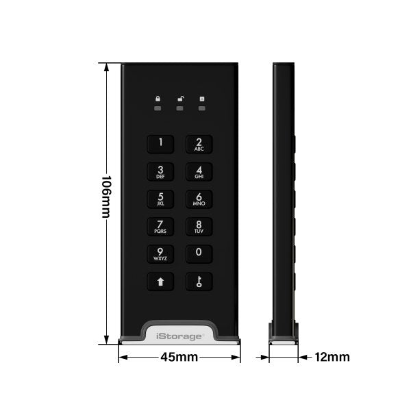 EAN 5060220253377 - iStorage diskAshur M2 PIN 500 GB USB Type-A / USB Type-C 3.2 Gen 1 (3.1 Gen 1) Negro imagen 4