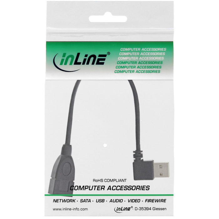 EAN 4043718236534 - InLine 34602R cable USB USB 2.0 0,2 m USB A Negro imagen 4