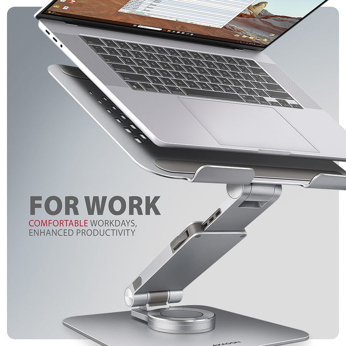 EAN 8595247908650 - Axagon STND-LR soporte para ordenador portátil Mesita plegable para ordenador portátil Plata 43,9 cm (17. imagen 11