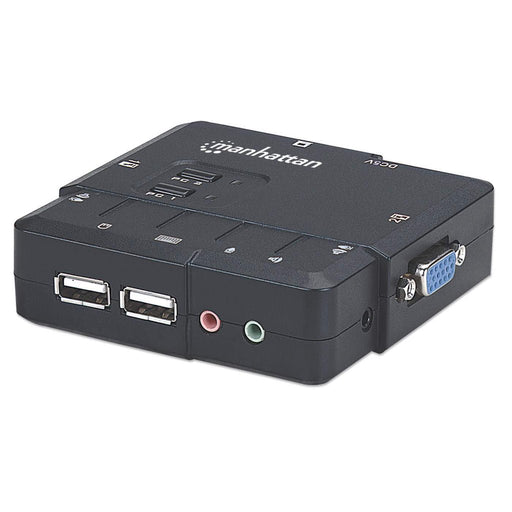 EAN 766623151252 - Manhattan 151252 interruptor KVM Negro imagen 1