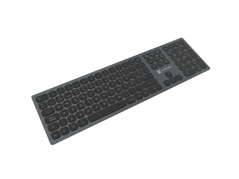 EAN 5901969432138 - NATEC NKL-1830 teclado Universal RF Wireless + Bluetooth QWERTY Español Negro, Gris imagen 3