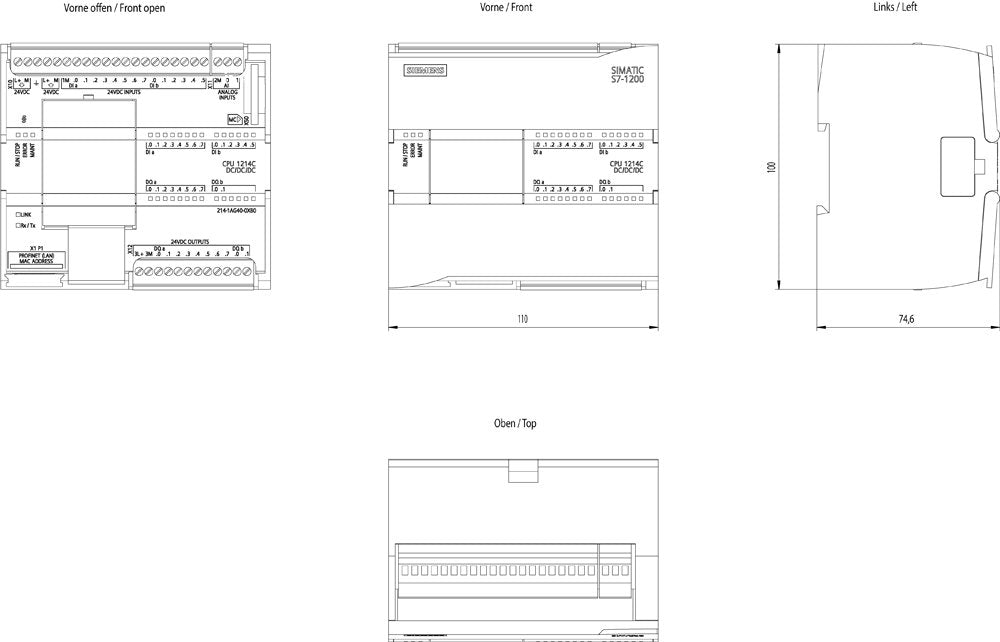 EAN 4047623402787 - Siemens 6ES7214-1AG40-0XB0 módulo digital y analógico i / o Analógica imagen 4