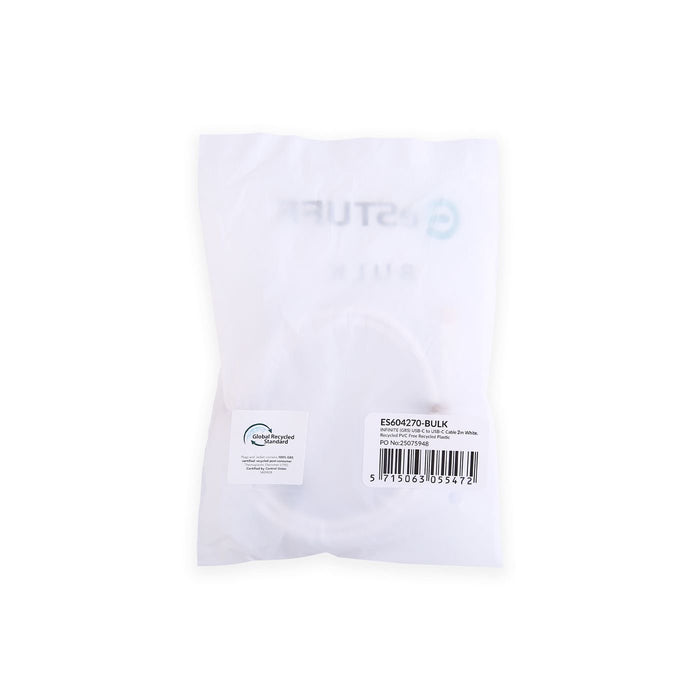 EAN 5715063055472 - eSTUFF ES604270-BULK cable USB USB 2.0 2 m USB C Blanco imagen 3