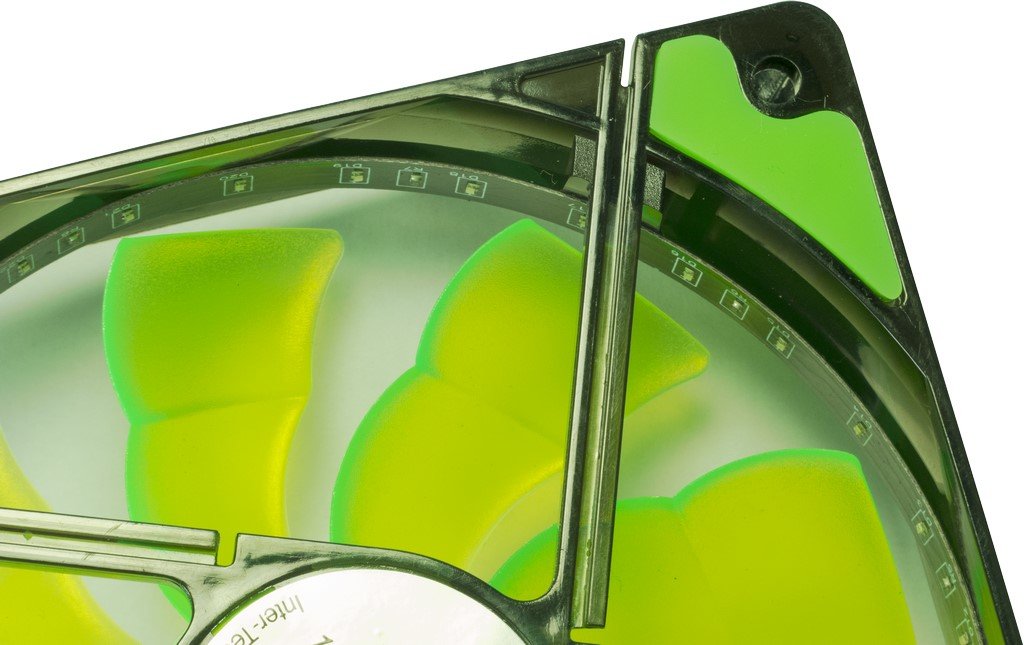 EAN 4260455642064 - Inter-Tech L-12025 Carcasa del ordenador Ventilador 12 cm Negro, Verde imagen 3