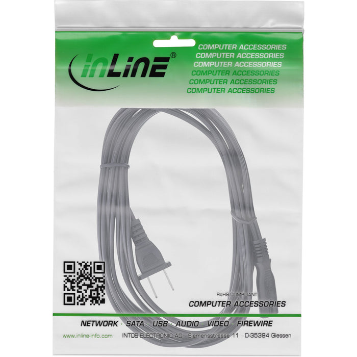 EAN 4043718265145 - InLine 16651Y cable de transmisión Negro 1 m NEMA 1-15P C7 acoplador imagen 2