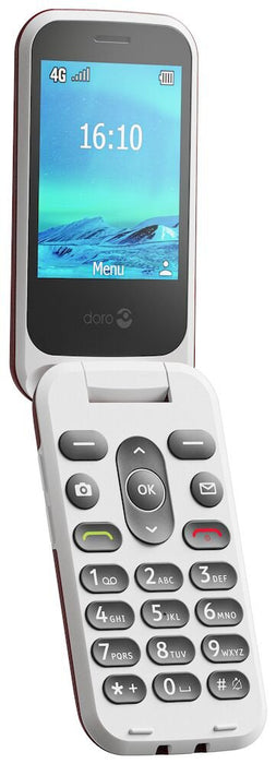 EAN 7322460087142 - Doro 2820 7,11 cm (2.8") 116,9 g Rojo, Blanco Teléfono básico imagen 4