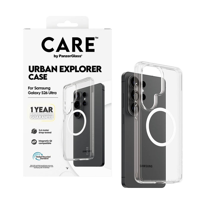 EAN 5715685034138 - PanzerGlass CARE™ by ® Urban Explorer Case Transparent w. White Qi Samsung Galaxy S26 Ultra funda para te imagen 5