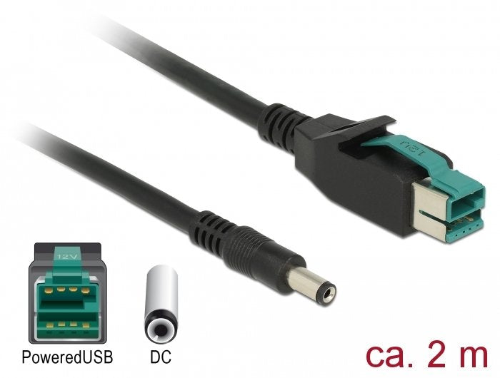 EAN 4043619854981 - DeLOCK 85498 cable de transmisión Negro 2 m PoweredUSB imagen 1