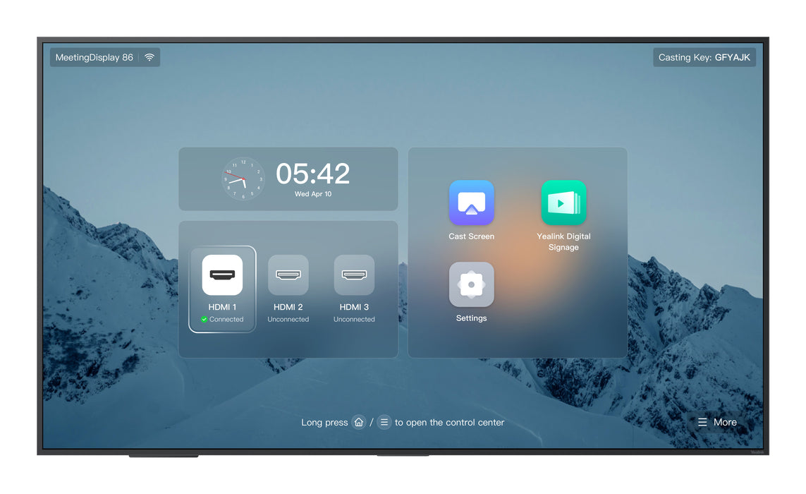 EAN 6938818322011 - Yealink MeetingDisplay 86'' 165,1 cm (65") IPS 3840 x 2160 Pixeles imagen 1
