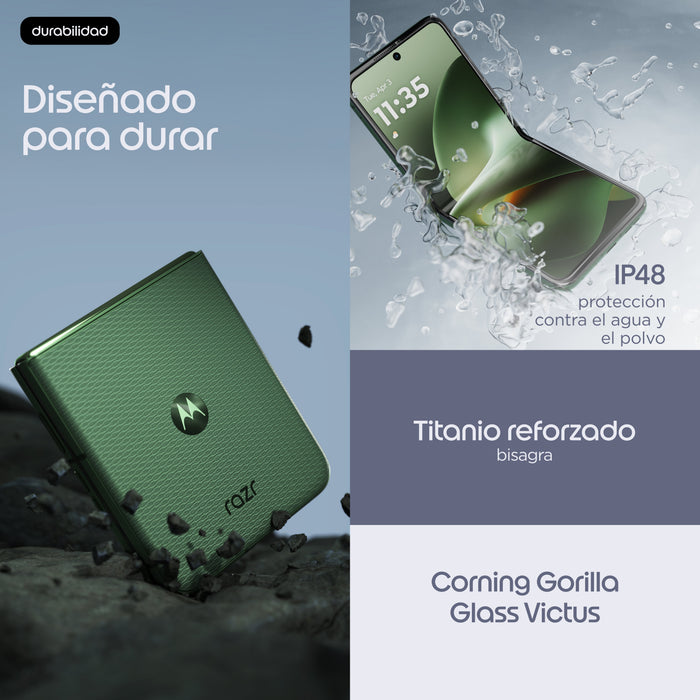 EAN 840493618555 - Motorola razr 70 plus 17,5 cm (6.9") SIM doble Android 16.0 5G USB Tipo C 12 GB 512 GB 4500 mAh Verde oscu imagen 20