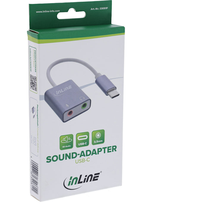EAN 4043718340811 - InLine 33051F convertidor de audio Gris imagen 2