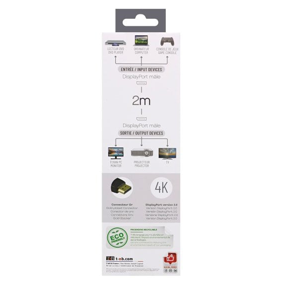 EAN 3303170105603 - T'nB DPDP2 cable DisplayPort 2 m Negro imagen 5