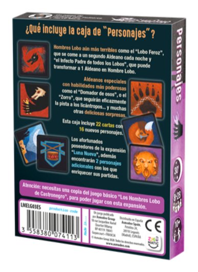 EAN 3558380074113 - Asmodee LOB04ES juego de tablero Los Hombres Lobo de Castronegro: Personajes 30 min Juego De Cartas Estra imagen 3