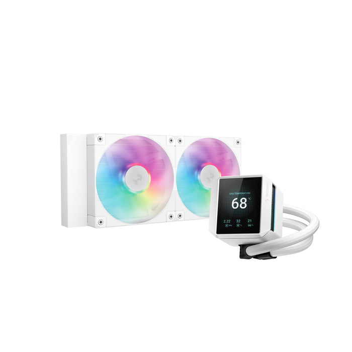 EAN 6933412729068 - DeepCool Mystique 240 WH ARGB Procesador Sistema de refrigeración líquida todo en uno 12 cm Blanco 1 piez imagen 1