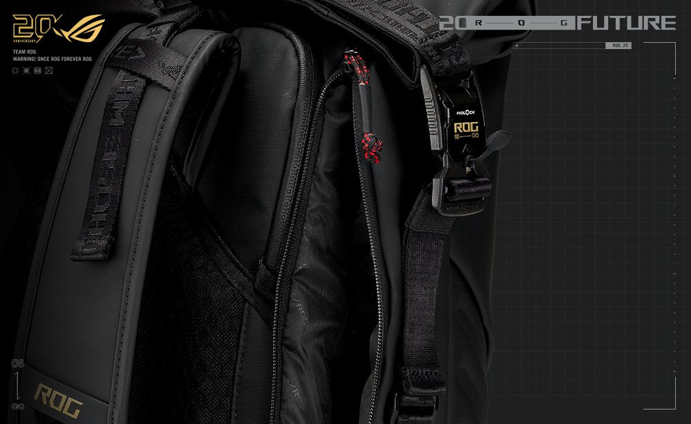 EAN 4711636593908 - ASUS ROG SLASH Backpack Edition 20 mochila Mochila enrollable Negro Poliéster, cuero PU imagen 20